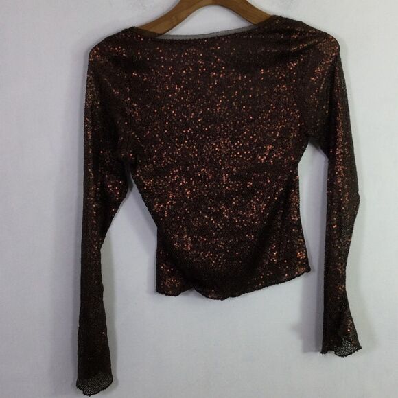 Free People Women's Intimately Late Night Disco Layering Top Brown Size M NWT - Picture 9 of 16
